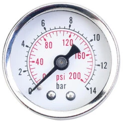 Jet 408813 - (RPGMIS18) Pressure Gauge - 1/8" NPT Miniature, Intermediate, Standard