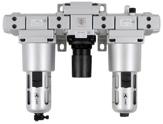 Jet 408852 - (AFRLMM14) 3 PC Air Filter, Regulator And Lubricator 1/4" NPT - Miniature 3 Jet 408852 - (AFRLMM14) 3 PC Air Filter, Regulator And Lubricator 1/4" NPT - Miniature