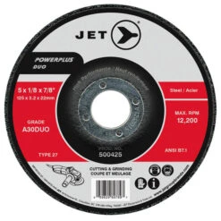 Jet 500445 - 9 X 1/8 X 7/8 A30DUO POWERPLUS DUO T27 Cutting/Grinding Wheel