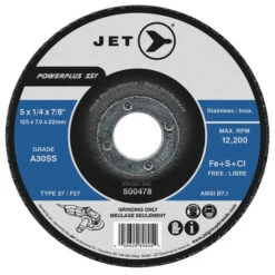 Jet 500482 - 6 X 1/4 X 7/8 A30SS POWERPLUS SST T27 Grinding Wheel