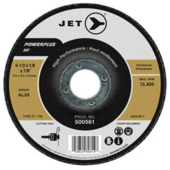 Jet 500561 - 4-1/2 X 1/8 X 7/8 AL30 POWERPLUS NF T27 Cutting Wheel