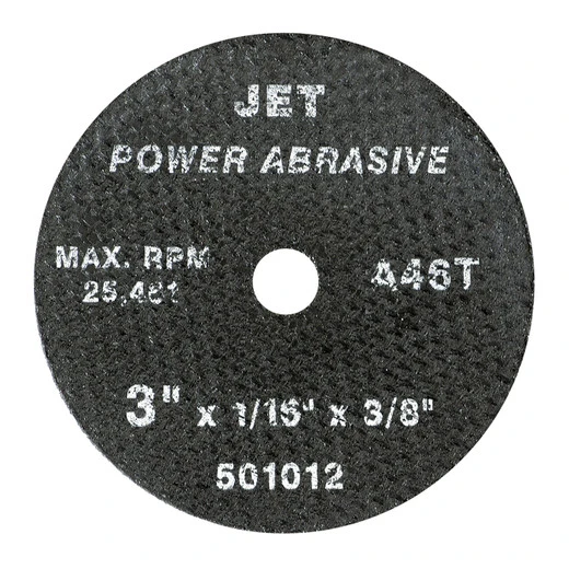 Jet 501011 - 3 X 1/32 X 3/8 A60T POWER ABRASIVE T1 Cut-Off Wheel 3 Jet 501011 - 3 X 1/32 X 3/8 A60T POWER ABRASIVE T1 Cut-Off Wheel