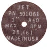 Jet 501052 - 2 X 1/16 X 3/8 A60 POWERPLUS T1 Cut-Off Wheel -Deals Federated Tool Store 501061 hr 06063.1560424692.520.520
