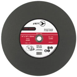 Jet 501228 - 14 X 1/8 X 20mm A24R POWER ABRASIVE T1 Cut-Off Wheel