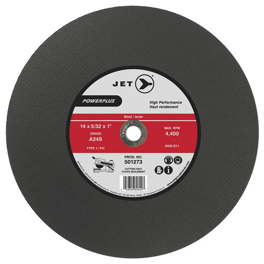 Jet 501283 - 16 X 5/32 X 1 A24S POWERPLUS T1 Cut-Off Wheel 3 Jet 501283 - 16 X 5/32 X 1 A24S POWERPLUS T1 Cut-Off Wheel