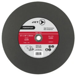 Jet 501355 - 12" X 1/8" X 20mm A24R POWERPLUS T1 Cut-Off Wheel