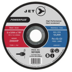 Jet 501528 - 5 X 3/32 X 7/8 ZX30HP POWERPLUS III T1 Cut-Off Wheel
