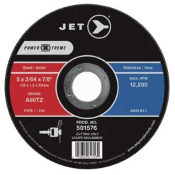 Jet 501576 - 5 X 3/64 X 7/8" A60PX POWER-XTREME T1 Cut-Off Wheel