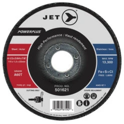 Jet 501621 - 4-1/2 X 3/64 X 7/8" A60T POWERPLUS T27 Cut-Off Wheel
