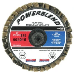 Jet 502015 - 2" Z80 POWERBLEND Roll-on Flap Disc - Type R Mount