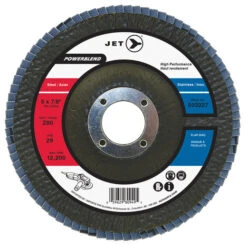 Jet 503213 - 4-1/2 X 7/8" Z40 POWERBLEND T29 Zirconia Flap Discs