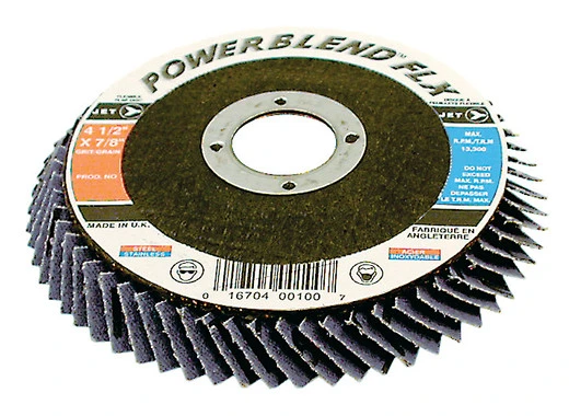 Jet 503313 - 4-1/2 X 7/8 Z40 POWERBLEND FLX Flexible Zirconia Flap Disc 3 Jet 503313 - 4-1/2 X 7/8 Z40 POWERBLEND FLX Flexible Zirconia Flap Disc
