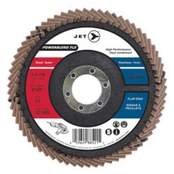 Jet 503329 - 5 X 7/8 Z120 POWERBLEND FLX Flexible Zirconia Flap Disc