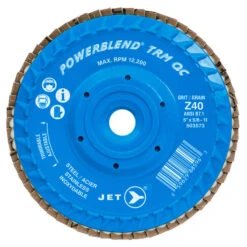 Jet 503573 - 5 X 5/8-11 Z40 POWERBLEND TRM QC Zirconia Flap Disc