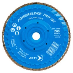 Jet 503575 - 5 X 5/8-11 Z60 POWERBLEND TRM QC Zirconia Flap Disc