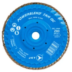 Jet 503577 - 5 X 5/8-11 Z80 POWERBLEND TRM QC Zirconia Flap Disc