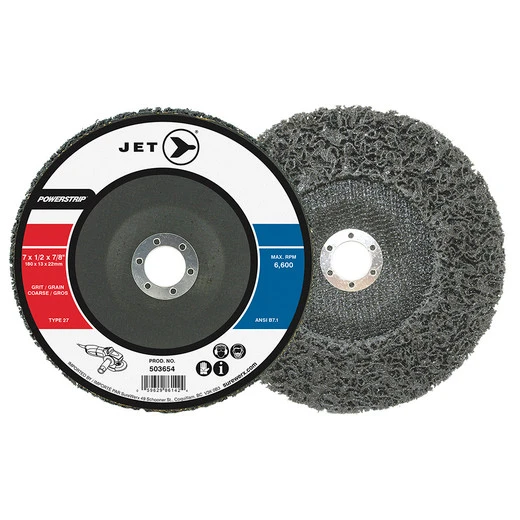 Jet 503654 - 7 X 1/2 X 7/8 POWERSTRIP XCL T27 Surface Preparation Depressed Centre Wheel 3 Jet 503654 - 7 X 1/2 X 7/8 POWERSTRIP XCL T27 Surface Preparation Depressed Centre Wheel