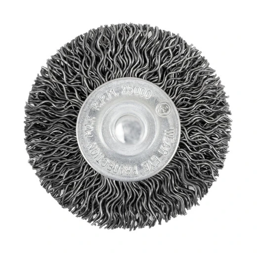 Jet 550906 - (105-2) 2 X 1/4" Shaft Mounted Crimped Radial Brush 3 Jet 550906 - (105-2) 2 X 1/4" Shaft Mounted Crimped Radial Brush