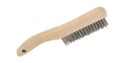Jet 551105 - (4SHSS) 4 Row, Shoe Handle, Stainless Steel Hand Wire Scratch Brush