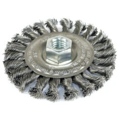 Jet 553327 - (4K123-T) 4 X 1/2 X 5/8-11NC Standard Face Knot Wire Wheel Threaded