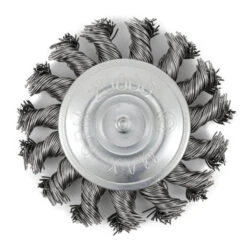 Jet 553792 - (EKR275-20SS) 3 X 1/4" Shaft Mounted Stainless Steel Knot Twisted Radial Brush