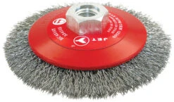 Jet 554121 - (BC514T) 5 X 5/8-11NC Crimped Conical (Bevel) Brush - High Performance