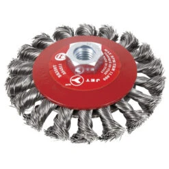 Jet 554311 - (BK520T) 5 X 5/8-11NC Knot Twisted Conical (Bevel) Brush - High Performance
