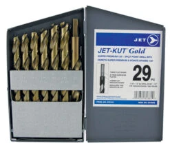Jet 570143 - (GF29RS) 29 PC JET-KUT GOLD Super Premium Reduced Shank Drill Bit Set