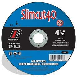 Pearl CW4532A - 41/2 X .040 X 7/8 Slimcut40 AO Thin Cut-Off Wheels, A46, Box Of 25