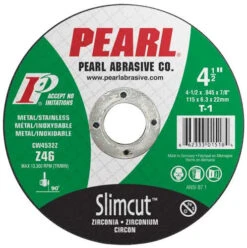Pearl CW4532Z - 4 1/2 X .045 X 7/8" Type 1 Zirconia Thin Cut-Off Wheels Box Of 25